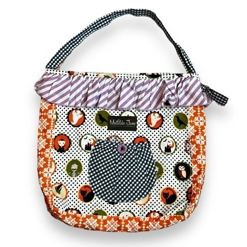 Matilda Jane Hocus Pocus Something Brewing Halloween Joey Treat Bag Mixed Print